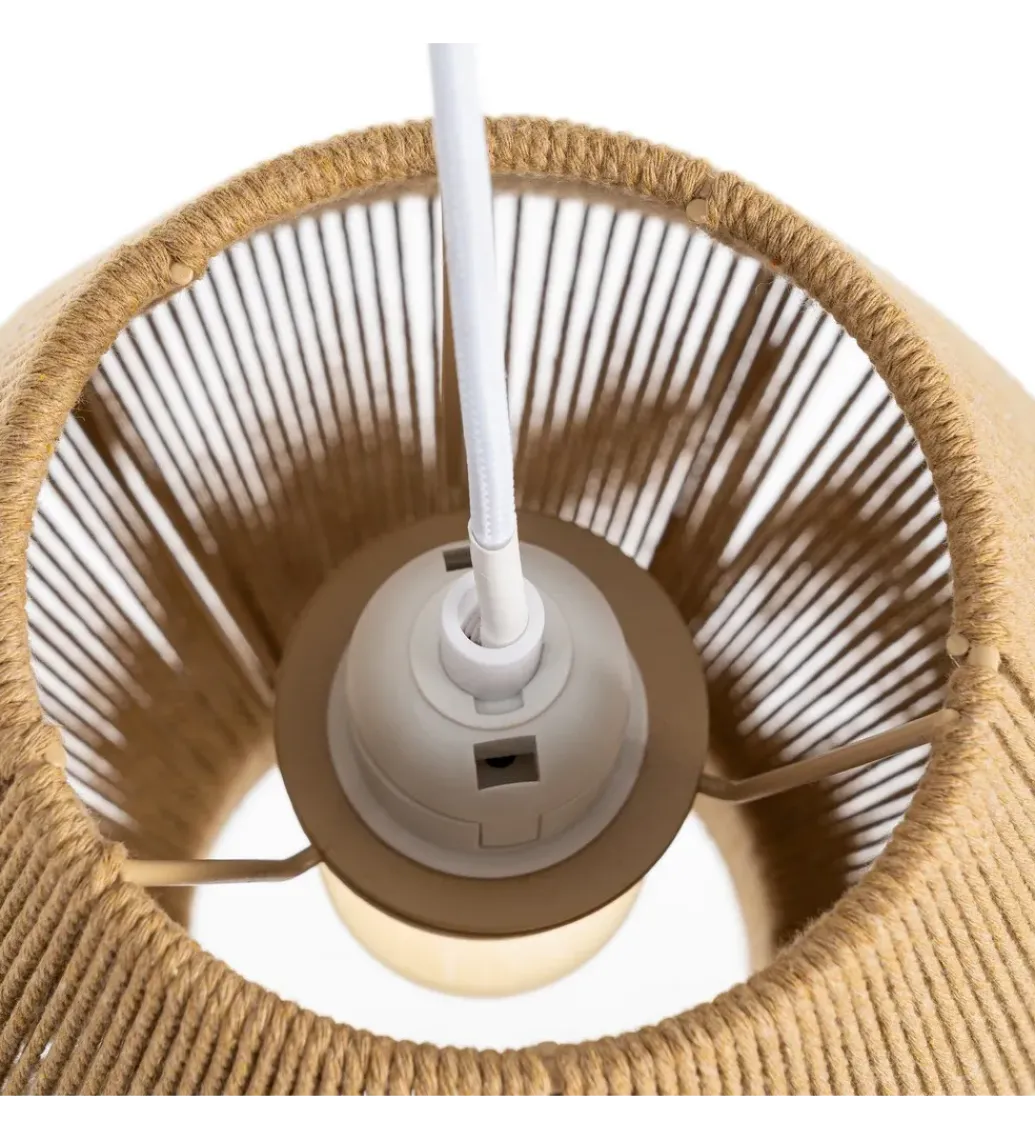 Lampa wisząca TEJA 25 cm lina papierowa naturalny*Zona-Design Sale