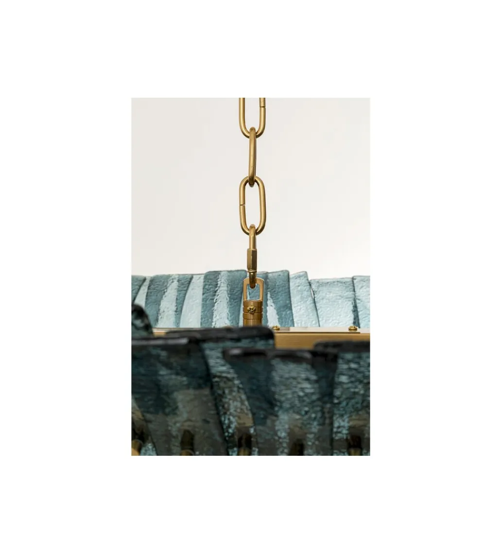 Lampa wisząca VENEZIA 130 cm niebieska*KDesign Online