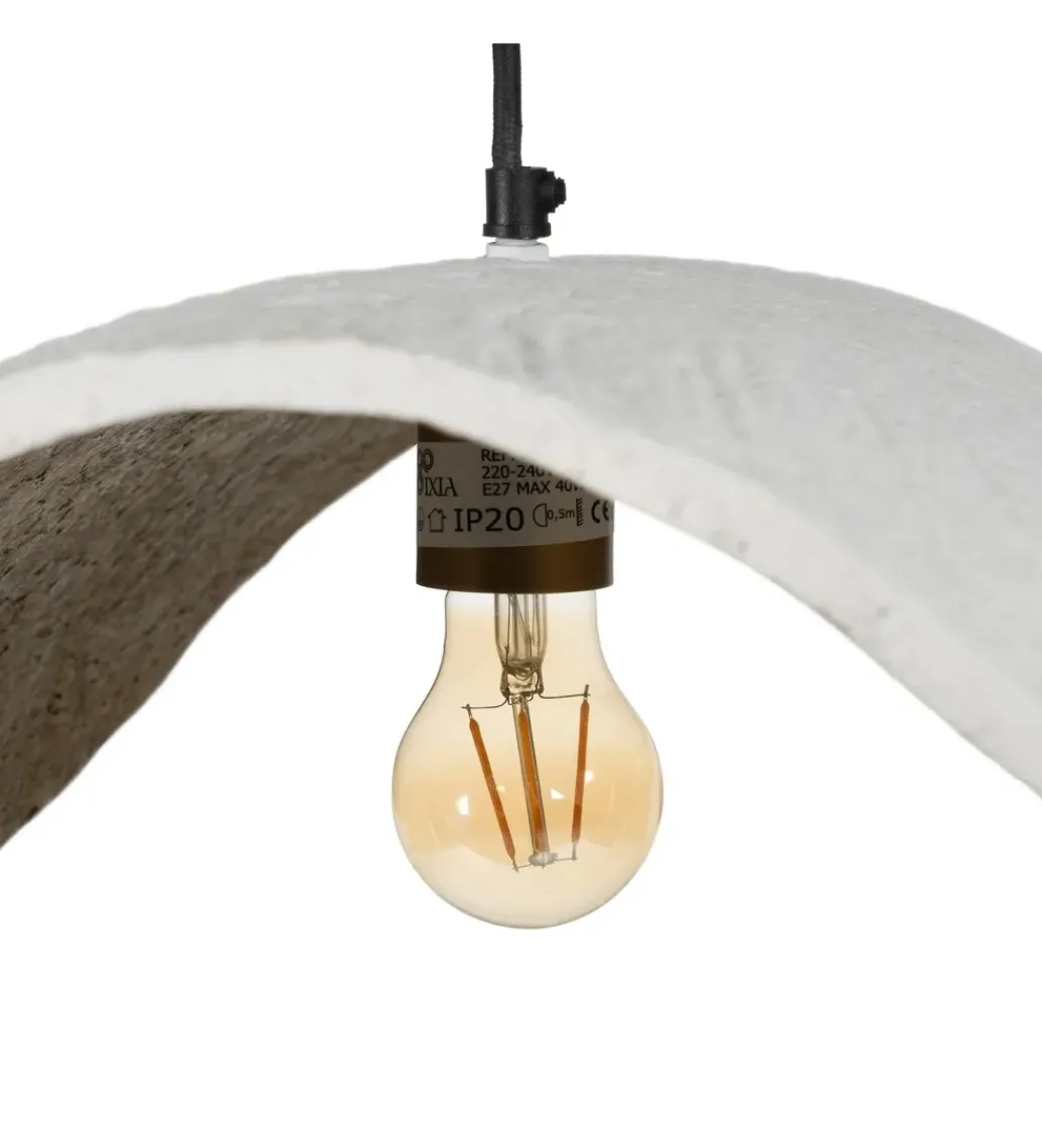Lampa wisząca VIERA papier-mâché biała*Zona-Design Outlet