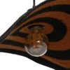 Lampa wisząca WRENKMA 60 cm pomarańczowo czarna*Zona-Design Online