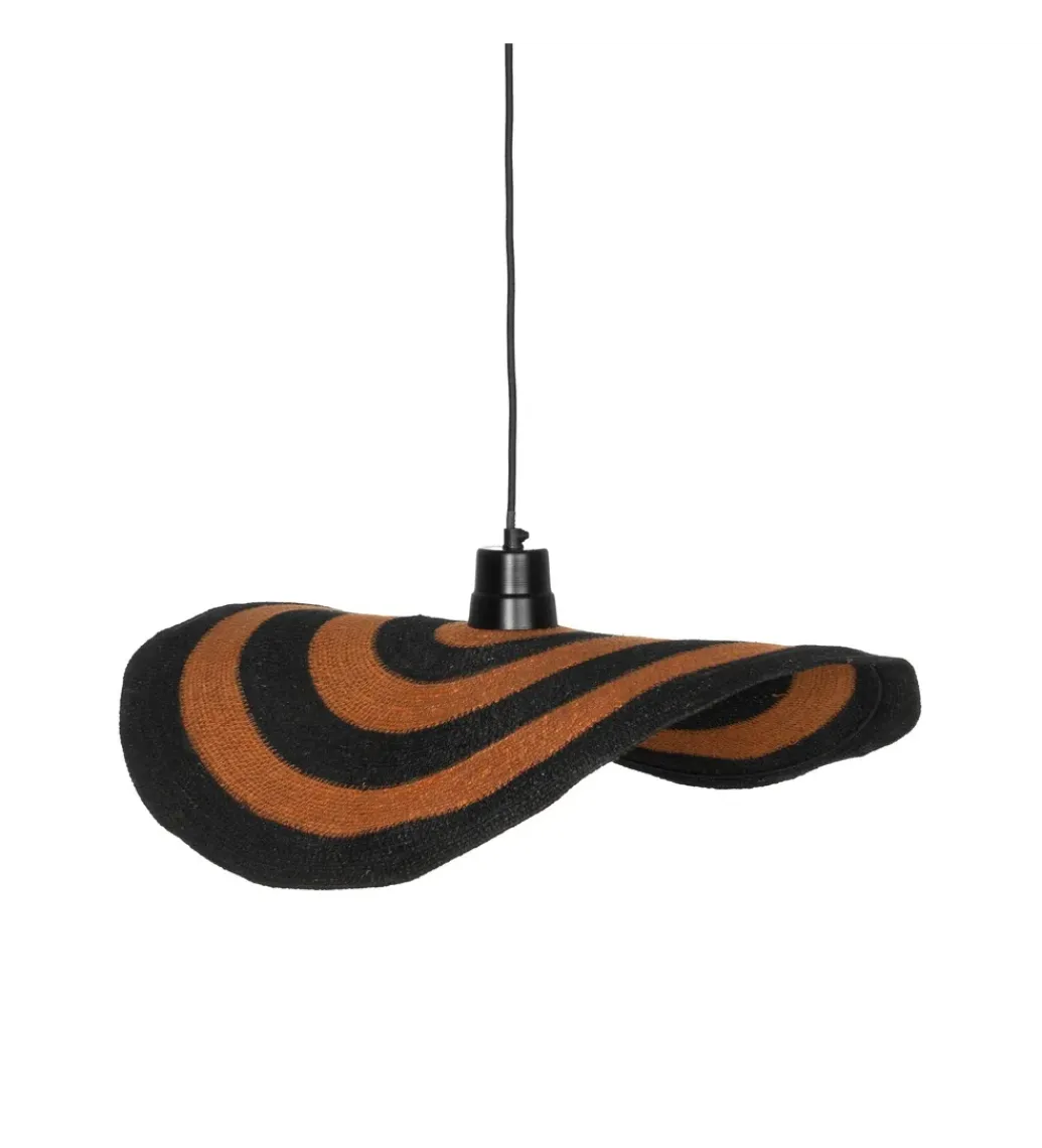 Lampa wisząca WRENKMA 60 cm pomarańczowo czarna*Zona-Design Online
