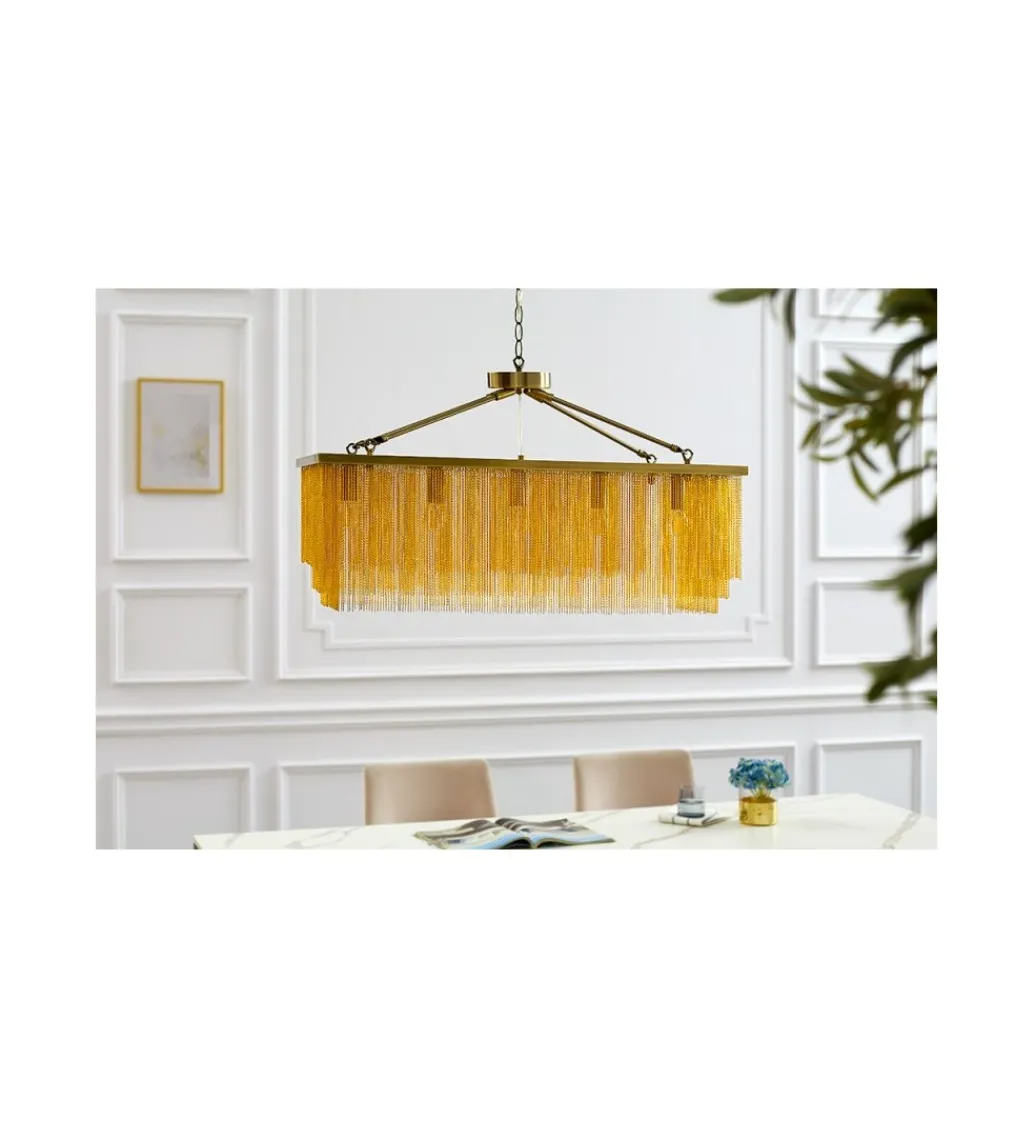 Lampa wisząca ZWINGER 80 cm złota*Invicta Interior Clearance