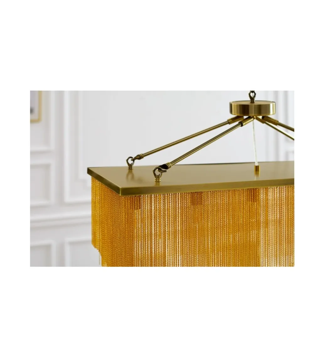 Lampa wisząca ZWINGER 80 cm złota*Invicta Interior Clearance
