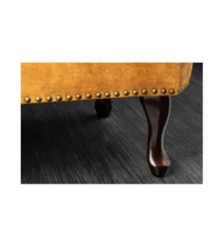 Leżanka Chesterfield BRIGIDA musztardowa*Invicta Interior Hot