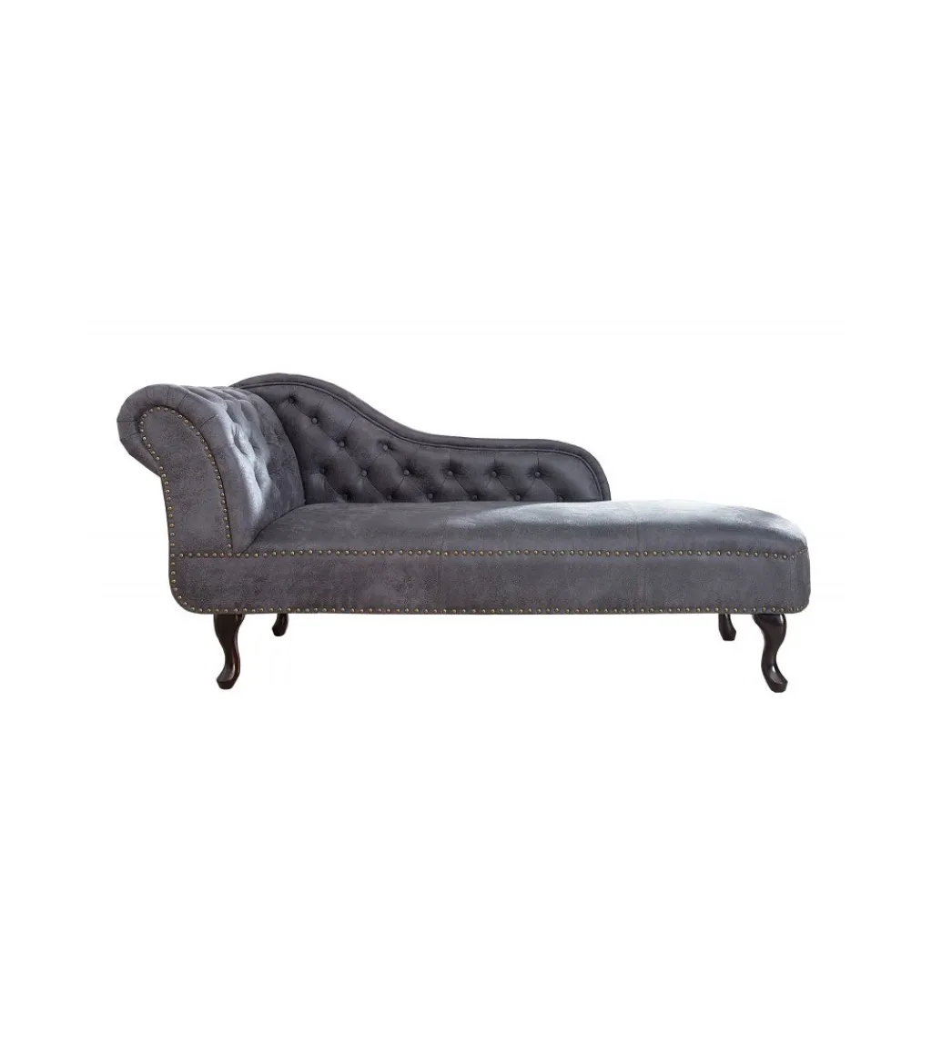 Leżanka Chesterfield BRIGIDA 170 cm Szary antyczny*Invicta Interior Best