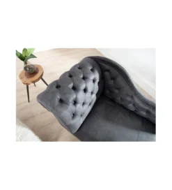 Leżanka Chesterfield BRIGIDA 170 cm Szary antyczny*Invicta Interior Best
