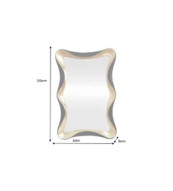 Lustro ALICE 120 cm czarne złote*Invicta Interior - przedsprzedaż Clearance