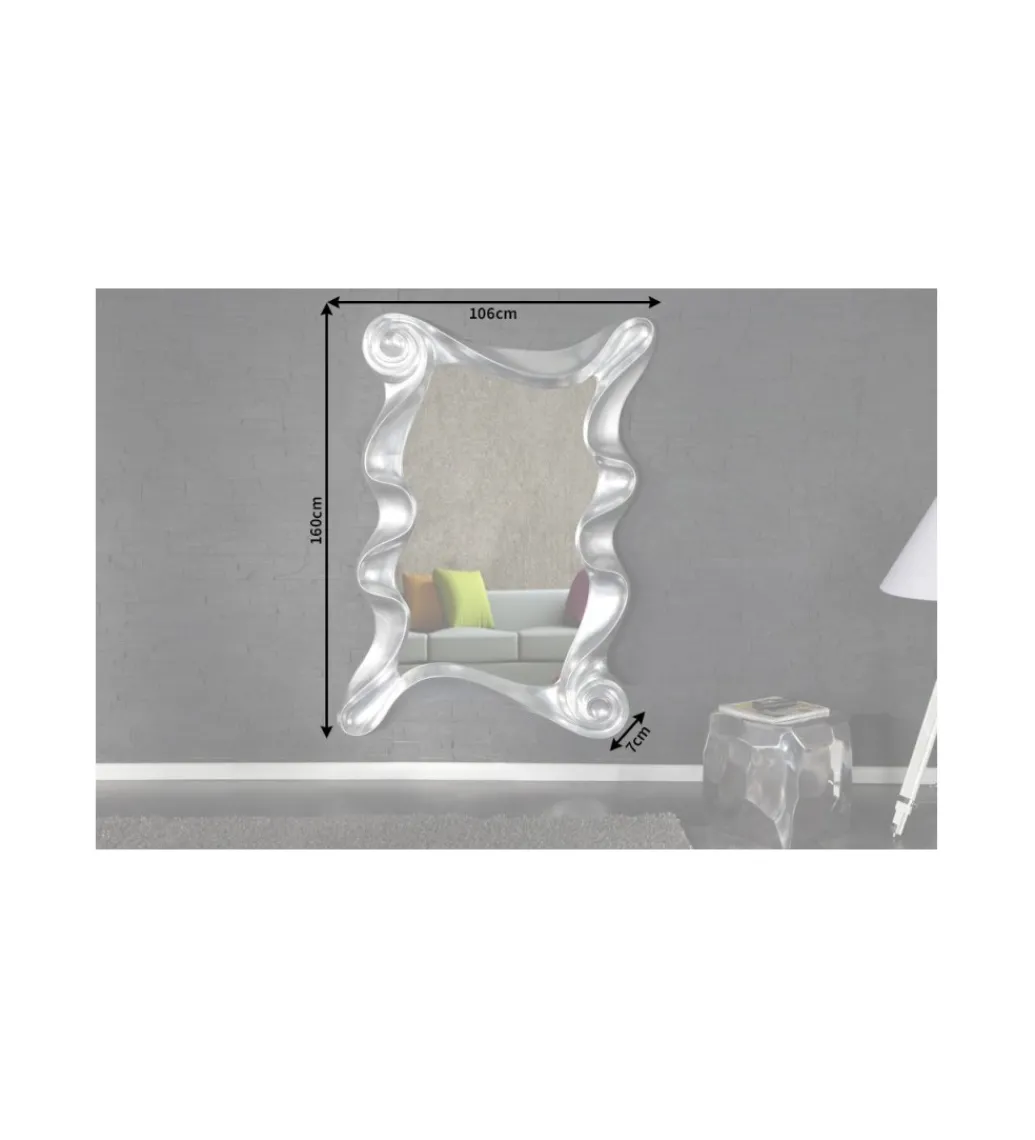 Lustro Alice 160 cm srebrne*Invicta Interior - przedsprzedaż Discount