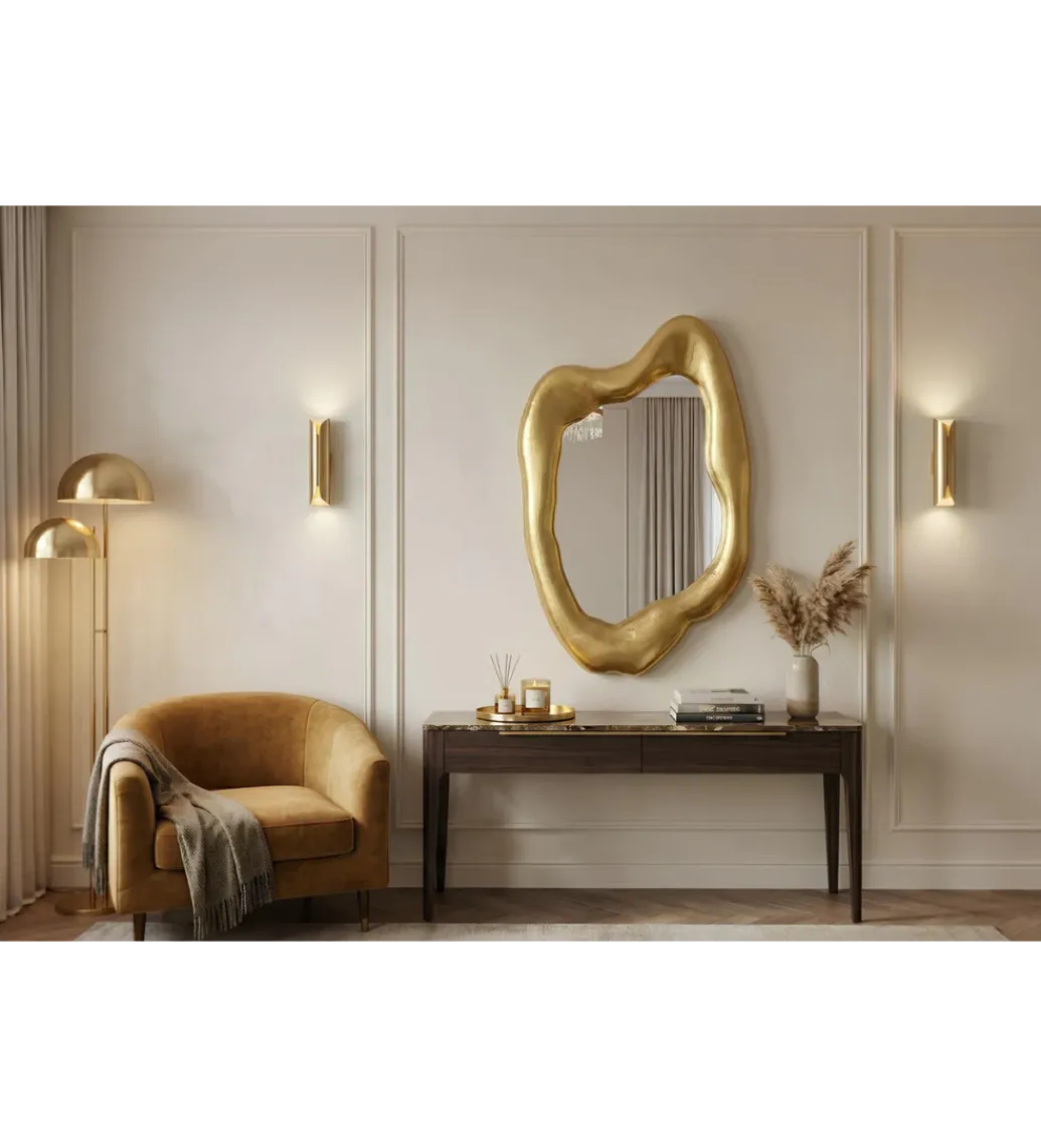 Lustro AURA 90 cm złotego*Invicta Interior Hot