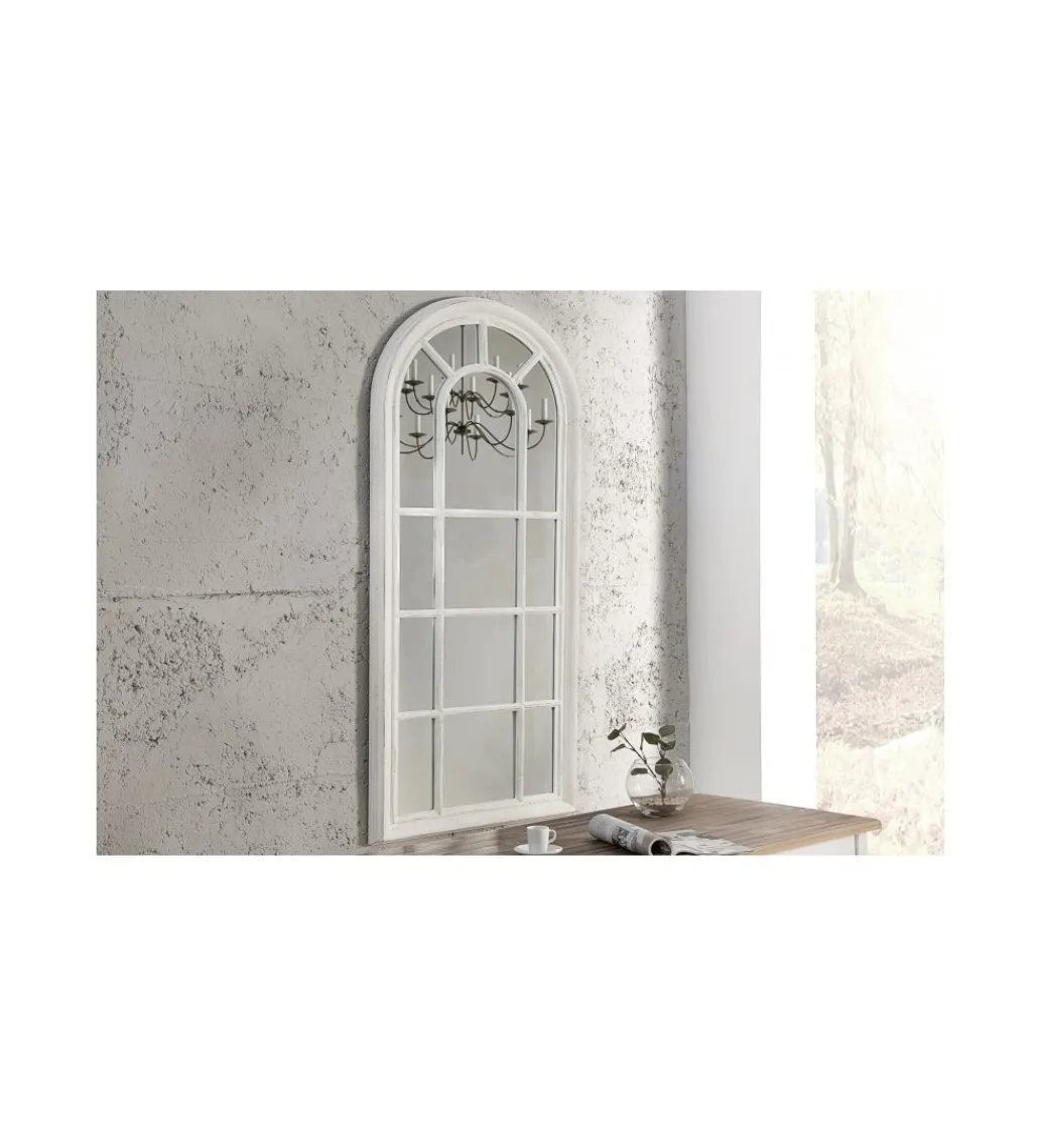 Lustro Ścienne Castillo 140cm Grau Vintage białe*Invicta Interior Online