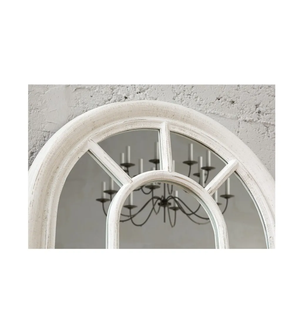 Lustro Ścienne Castillo 140cm Grau Vintage białe*Invicta Interior Online