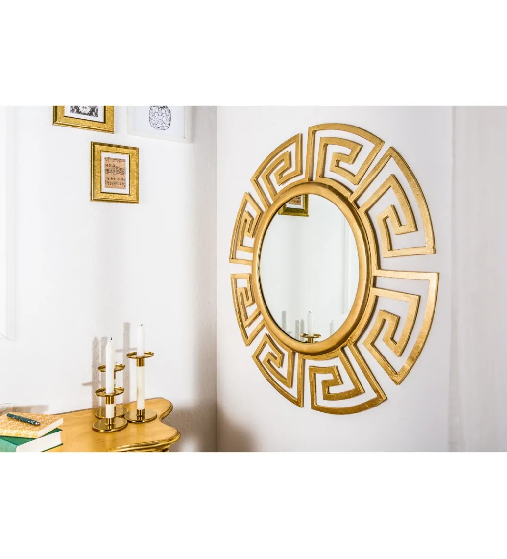 Lustro ścienne Euphoria 85 cm złote*Invicta Interior Discount