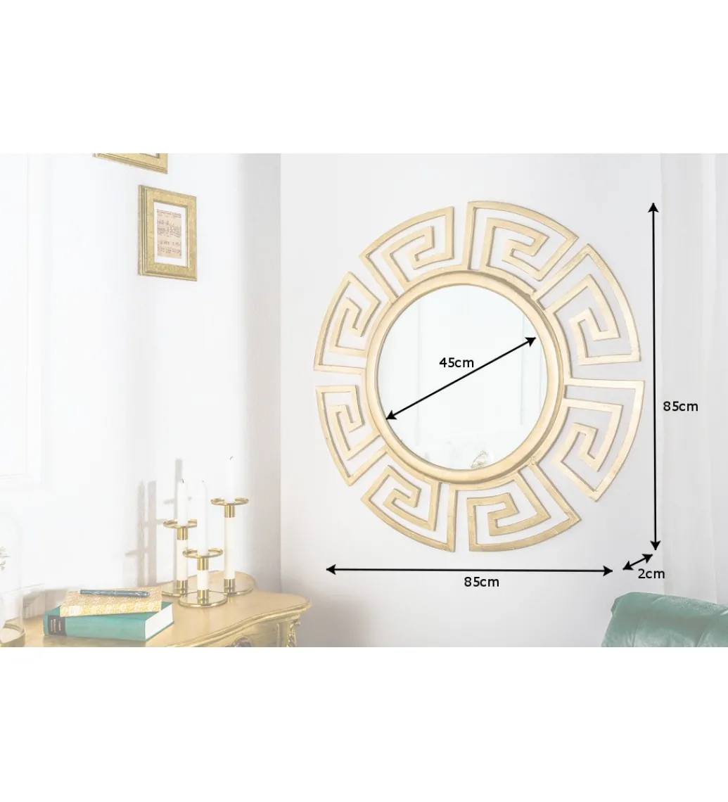 Lustro ścienne Euphoria 85 cm złote*Invicta Interior Discount
