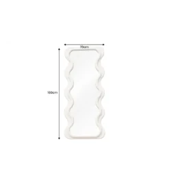 Lustro ścienne FUENTE 160 cm białe*Invicta Interior Outlet