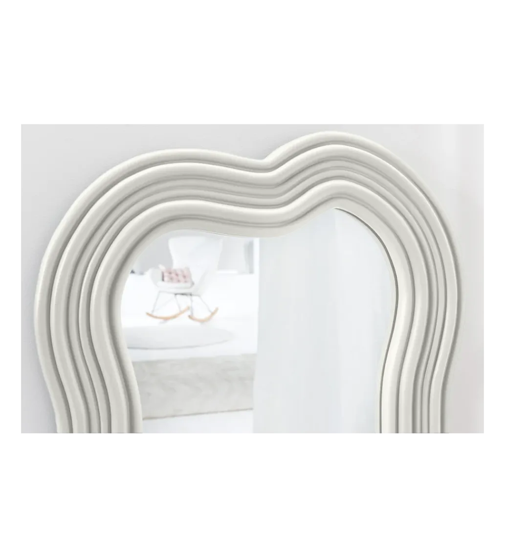 Lustro ścienne FUENTE II RUBIO 100 cm białe*Invicta Interior Outlet