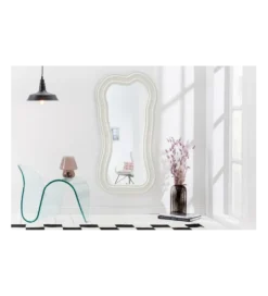 Lustro ścienne FUENTE II RUBIO 100 cm białe*Invicta Interior Outlet