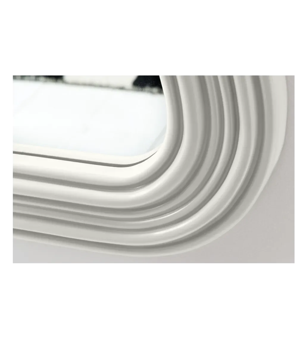 Lustro ścienne FUENTE II RUBIO 100 cm białe*Invicta Interior Outlet