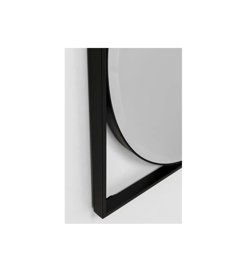 Lustro ścienne MIRO 88 cm czarne*KARE Outlet