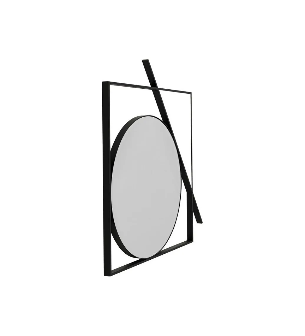 Lustro ścienne MIRO 88 cm czarne*KARE Outlet