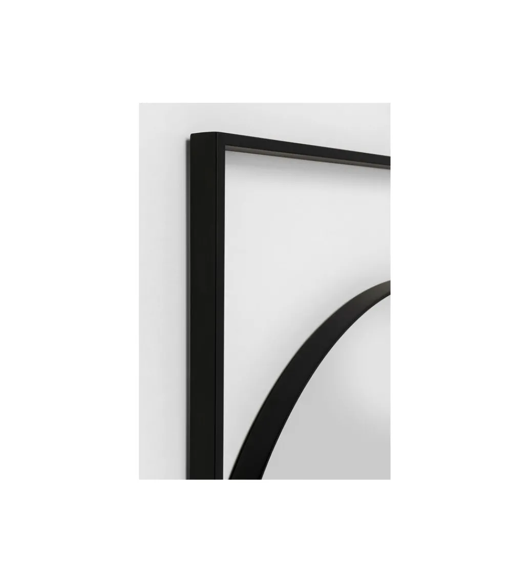 Lustro ścienne MIRO 88 cm czarne*KARE Outlet