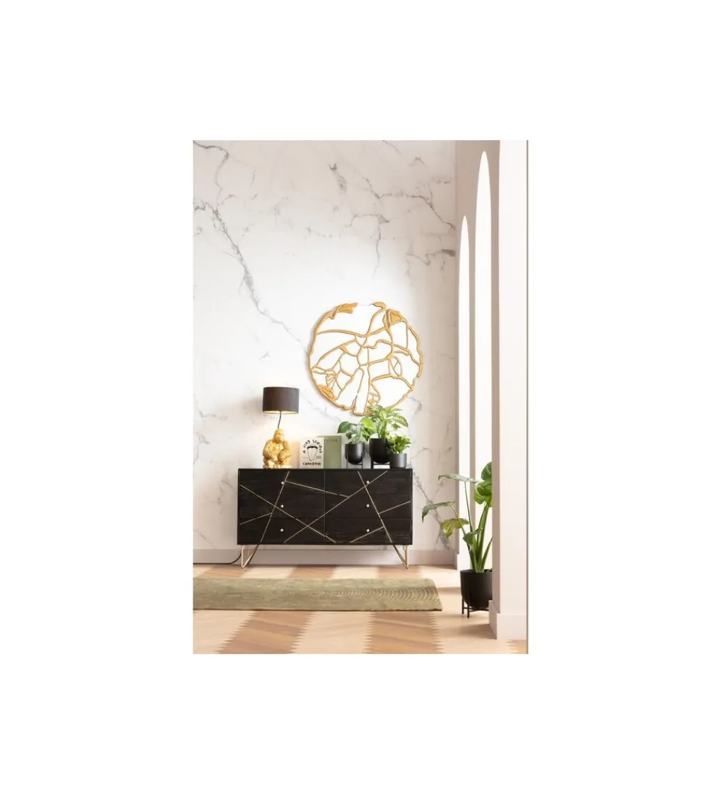 Lustro ścienne Pieces 100 cm złote*KARE Sale
