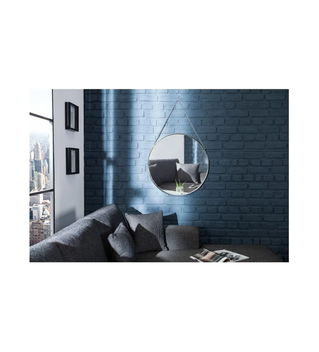 Lustro ścienne Portret 45 cm srebrne*Invicta Interior New