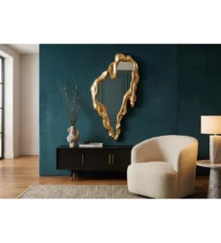 Lustro FLUIDUM 150 cm złote*Invicta Interior - przedsprzedaż Sale