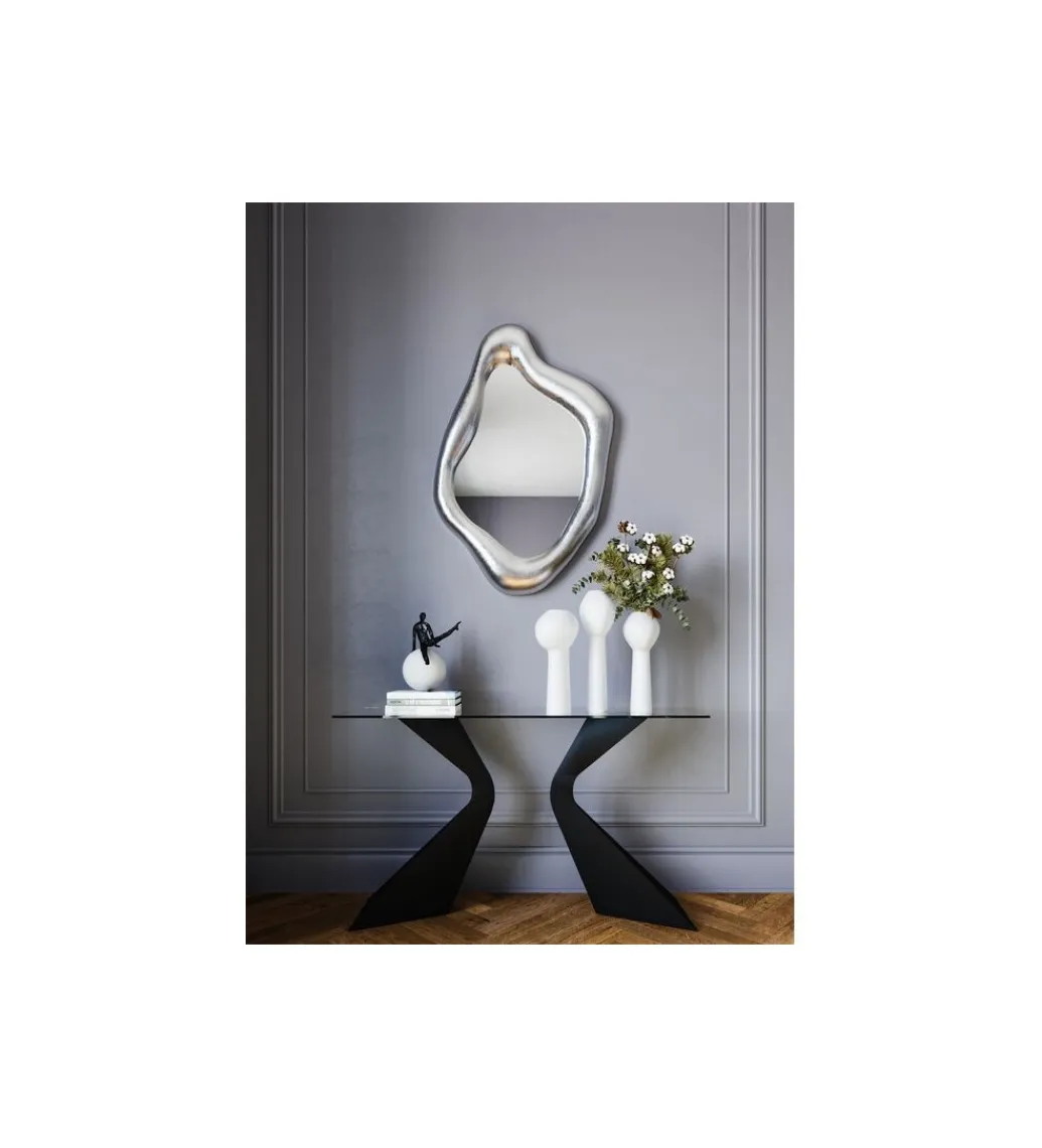Lustro Hologram 117 cm x 68 cm srebrne*KARE Outlet