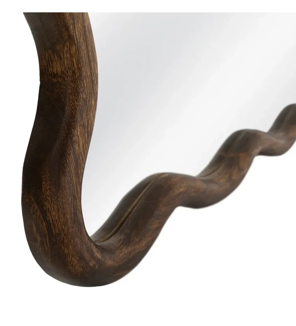Lustro JOMANEO 180 cm drewno paulowni brązowe*Zona-Design Online