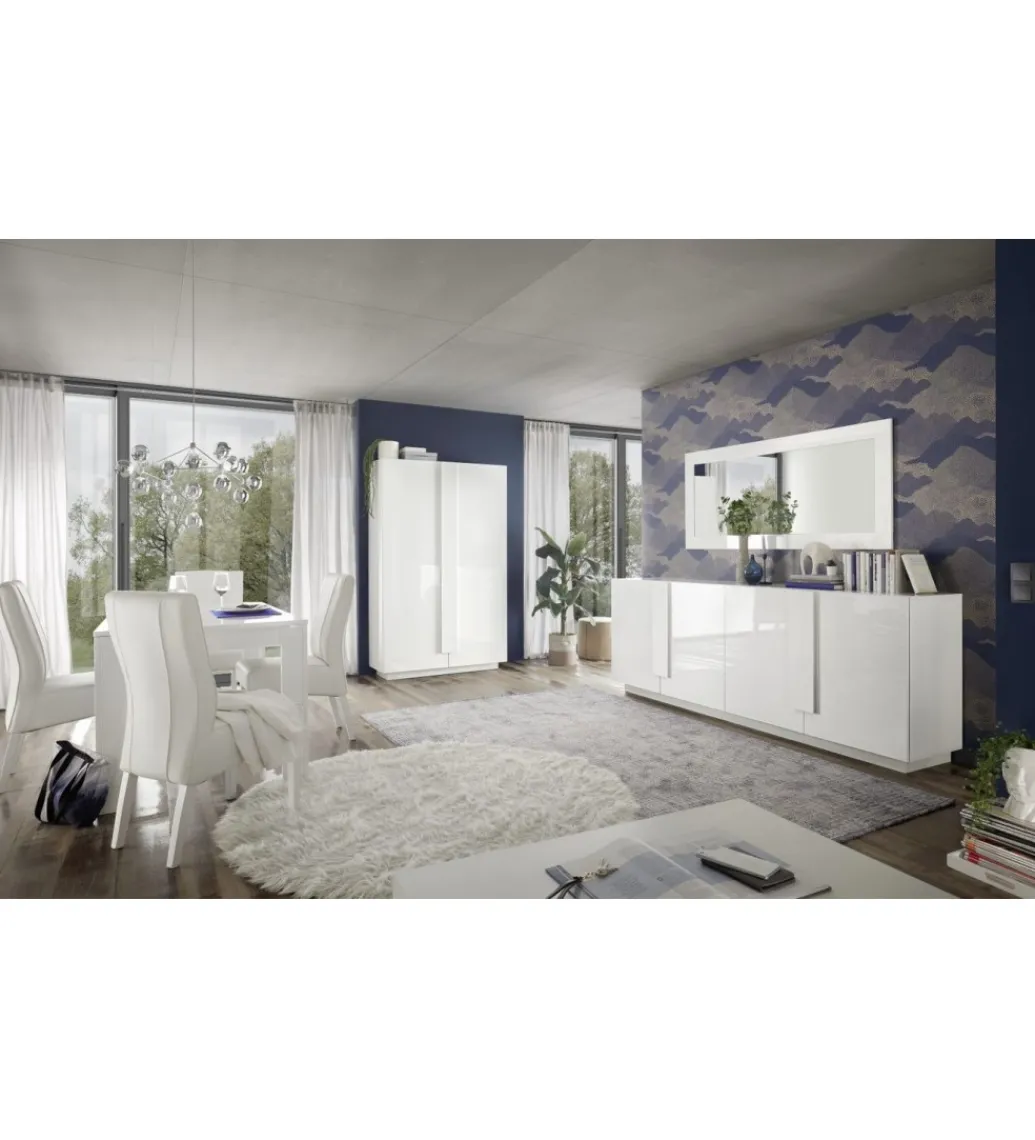 Lustro JUPITER 170 Cm białe*MCA Linia Włoska Best