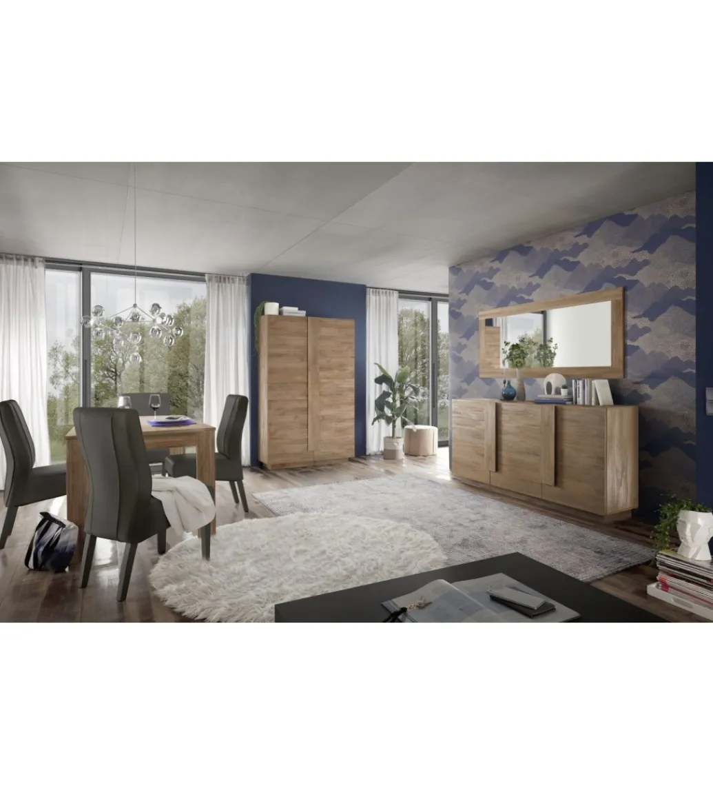 Lustro JUPITER 170 cm w kolorze dąb Mercure*MCA Linia Włoska Sale