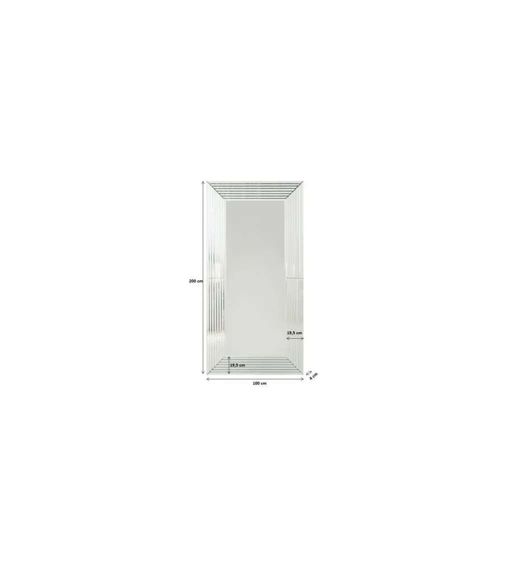 Lustro Linea 200 cm srebrne*KARE Online