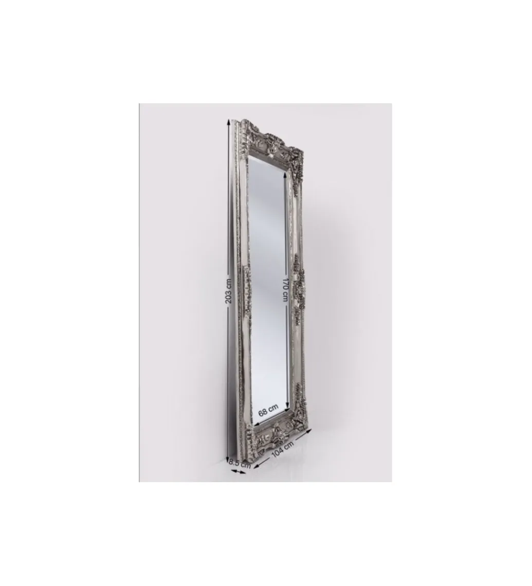 Lustro Royal Residence 203cm srebrne*KARE Outlet