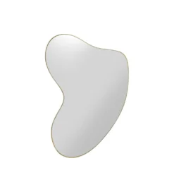 Lustro SHAPE 110 cm x 10 cm w kolorze mosiądzu*KARE Clearance