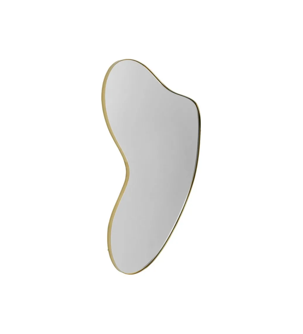 Lustro SHAPE 110 cm x 10 cm w kolorze mosiądzu*KARE Clearance