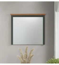 Lustro STANTON 68 cm w optyce dębu Evoke Ciemnozielony*MCA Linia Włoska Hot