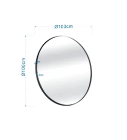 Lustro STARLET 100 cm czarna*KARE Clearance