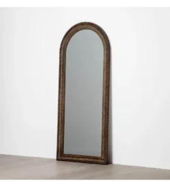 Lustro stojące IRODA 176 cm drewno paulowni brązowe*Zona-Design Outlet