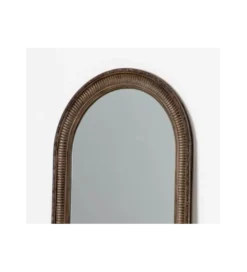 Lustro stojące IRODA 176 cm drewno paulowni brązowe*Zona-Design Outlet