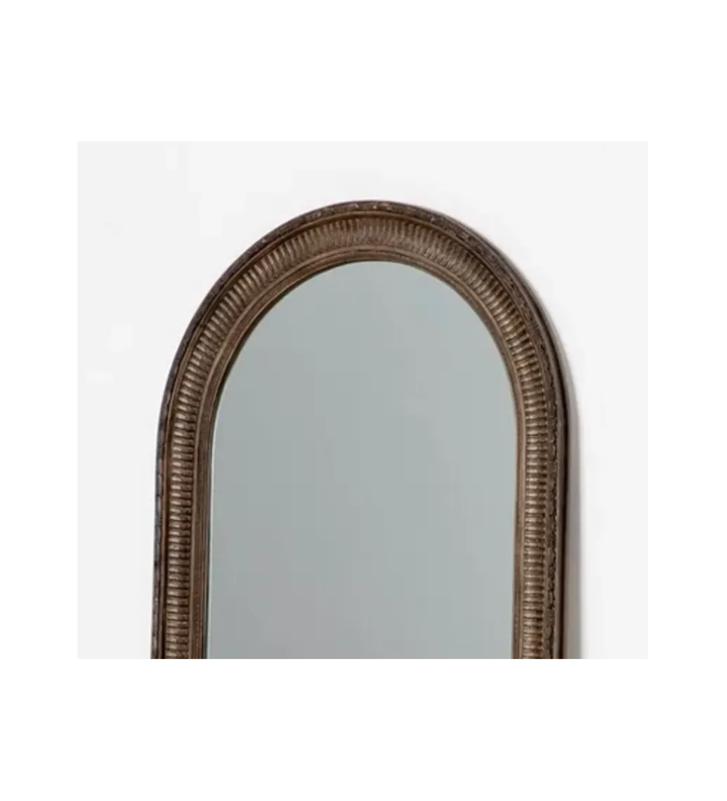 Lustro stojące IRODA 176 cm drewno paulowni brązowe*Zona-Design Outlet