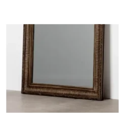 Lustro stojące IRODA 176 cm drewno paulowni brązowe*Zona-Design Outlet