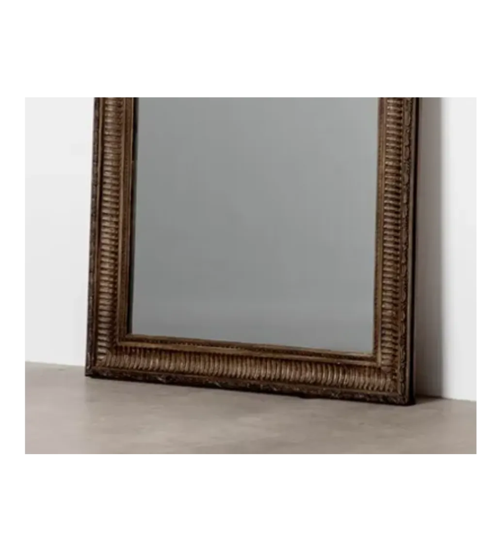 Lustro stojące IRODA 176 cm drewno paulowni brązowe*Zona-Design Outlet