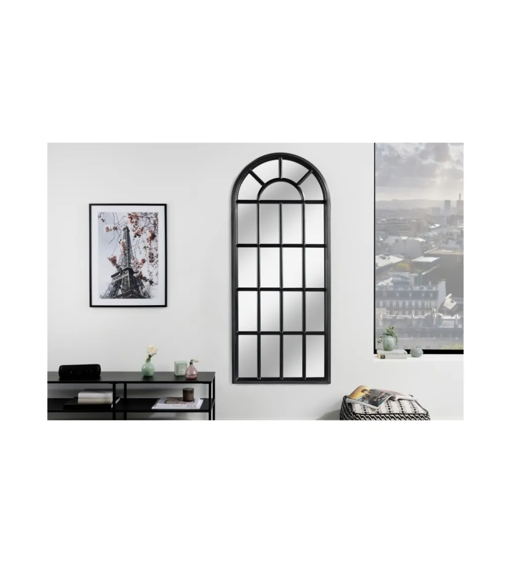 Lustro WINDOW 140 cm czarne*Invicta Interior Outlet