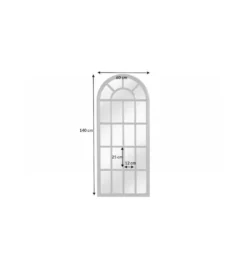 Lustro WINDOW 140 cm czarne*Invicta Interior Outlet