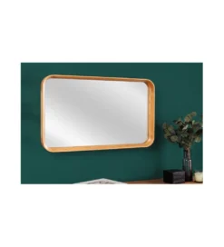 Lustro wiszące CORSE 50 cm drewno dąb*Invicta Interior Discount