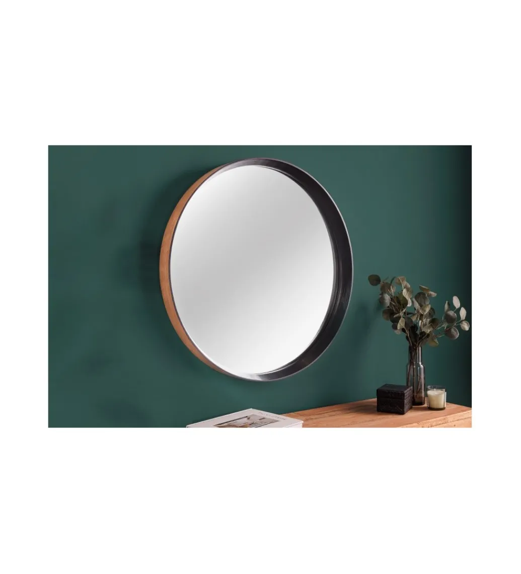 Lustro wiszące CORSE 70 cm drewno dąb*Invicta Interior Discount
