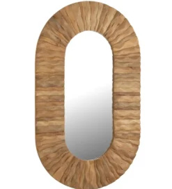 Lustro wiszące CURVE 152 cm naturalny*J-Line New