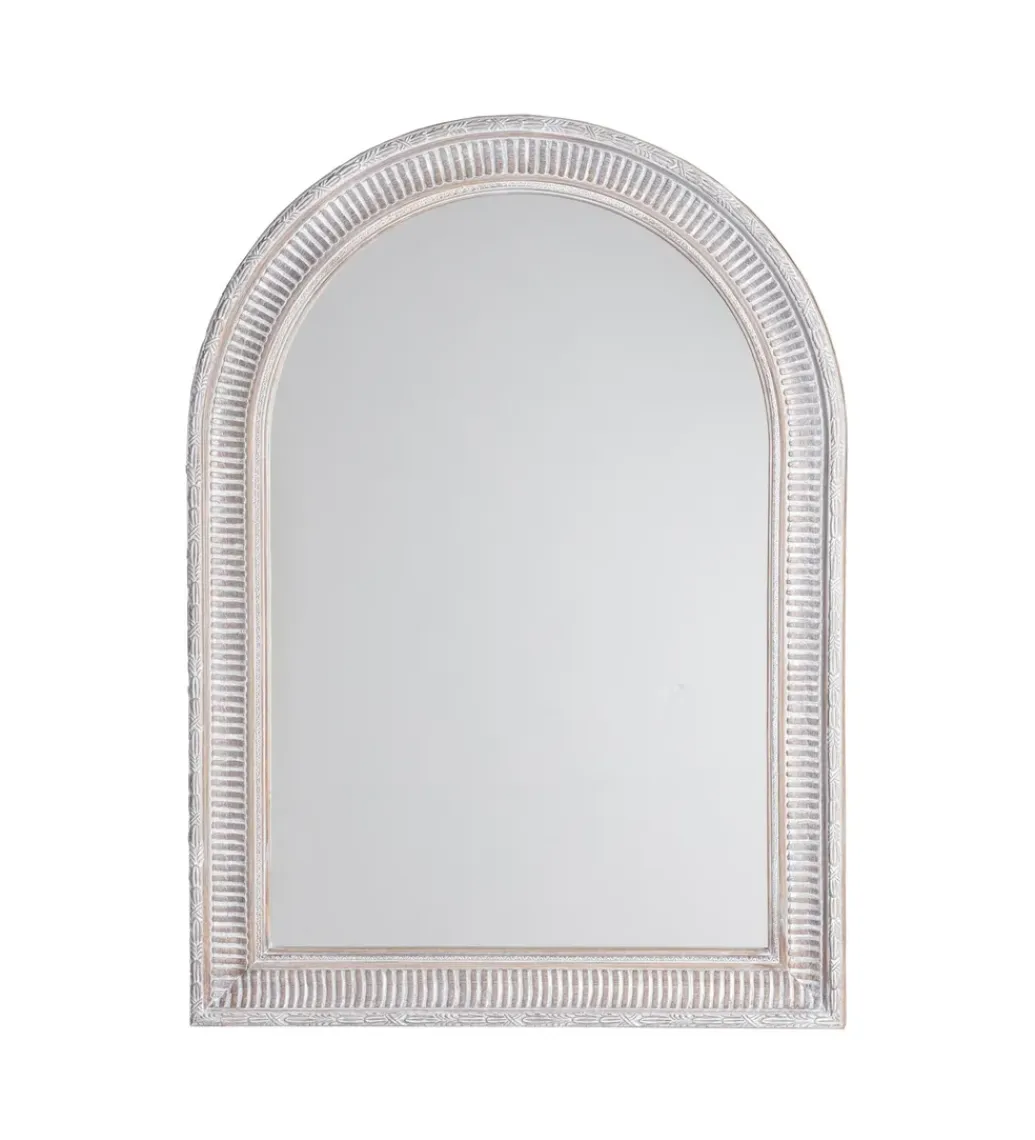 Lustro wiszące DEAY 106 cm drewno paulowni szare*Zona-Design Hot