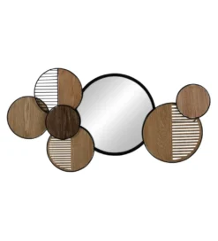 Lustro wiszące ESPEJONA 123 cm naturalne czarne*Zona-Design Best