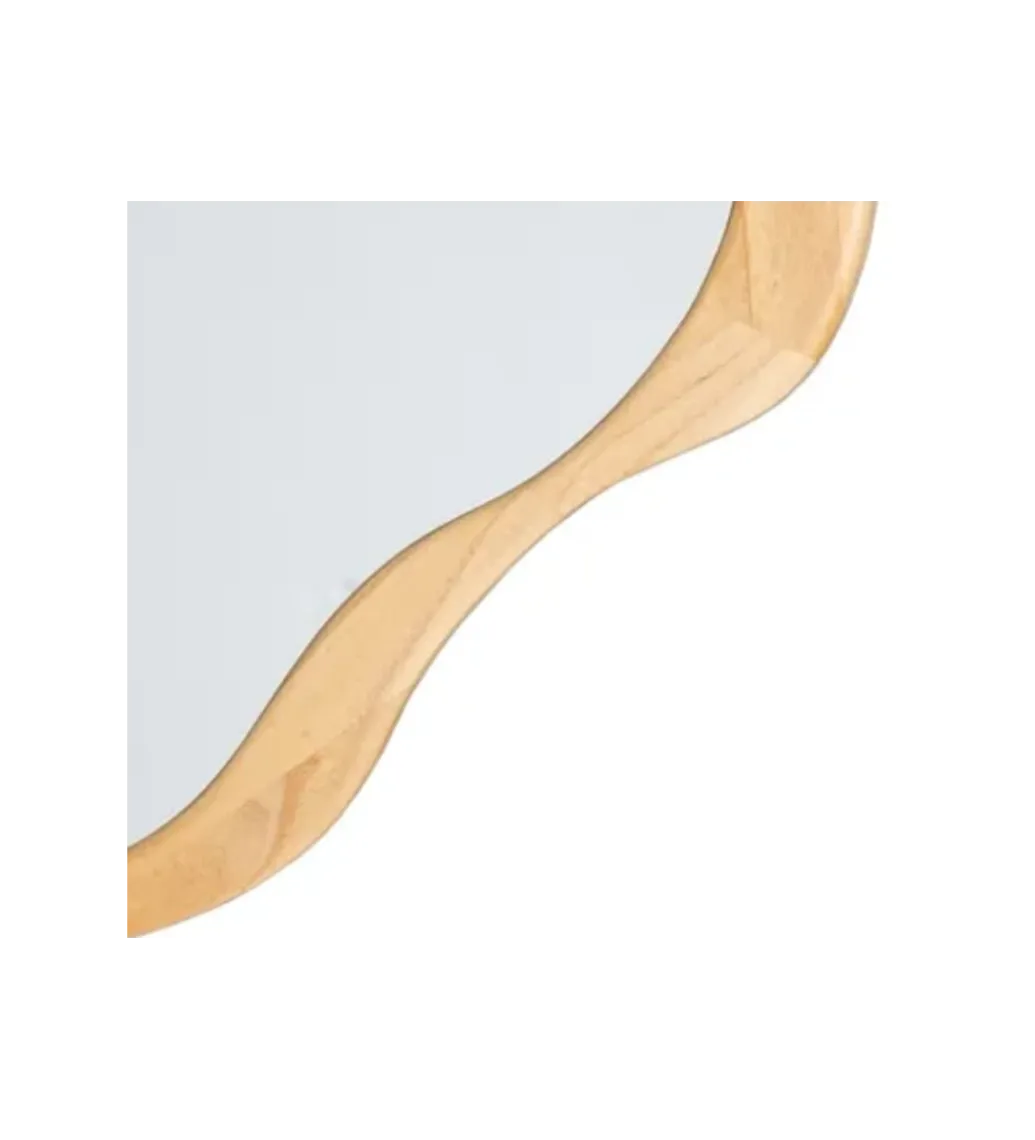 Lustro wiszące ETAPE 57 cm drewno paulowni*Zona-Design Outlet